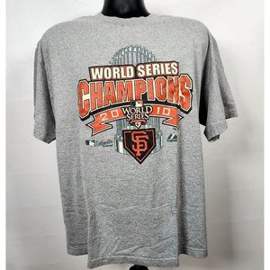 SF Giants 2010 World Series Champions T-Shirt Mens XL MLB Baseball San Francisco
